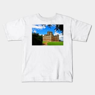 Highclere Castle Downton Abbey England United Kingdom Kids T-Shirt